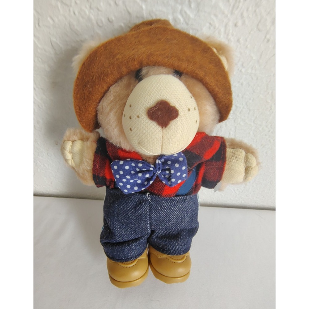 Vintage Furskins 7" Farrell Furskin Brown Teddy Bear Plush - 1986 - Wendy's